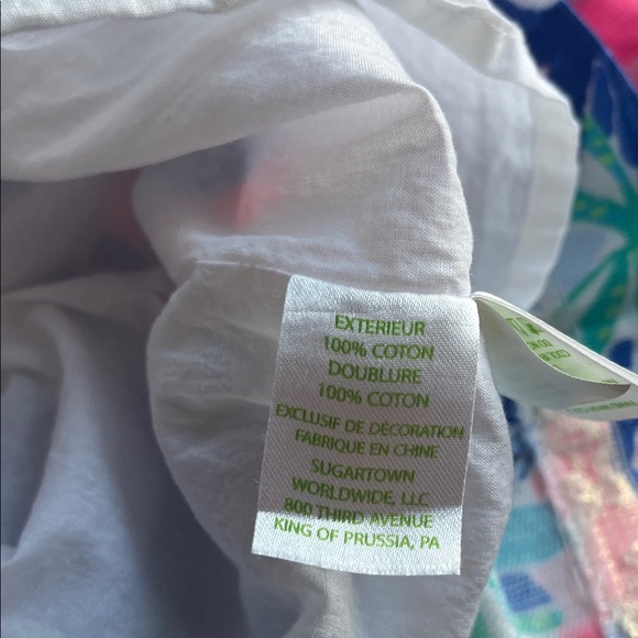 Lilly Pulitzer Pink and Blue Embroidered Dress - Picture 9 of 9